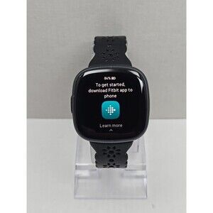 Fitbit Versa 4 GPS Smartwatch Heart Rate Sleep Tracker Google Wallet No Charger